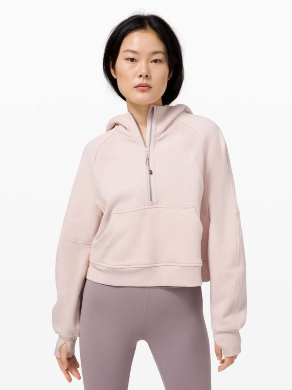 Lululemon Scuba Oversized 1/2 Zip Hoodie
Feather Pink